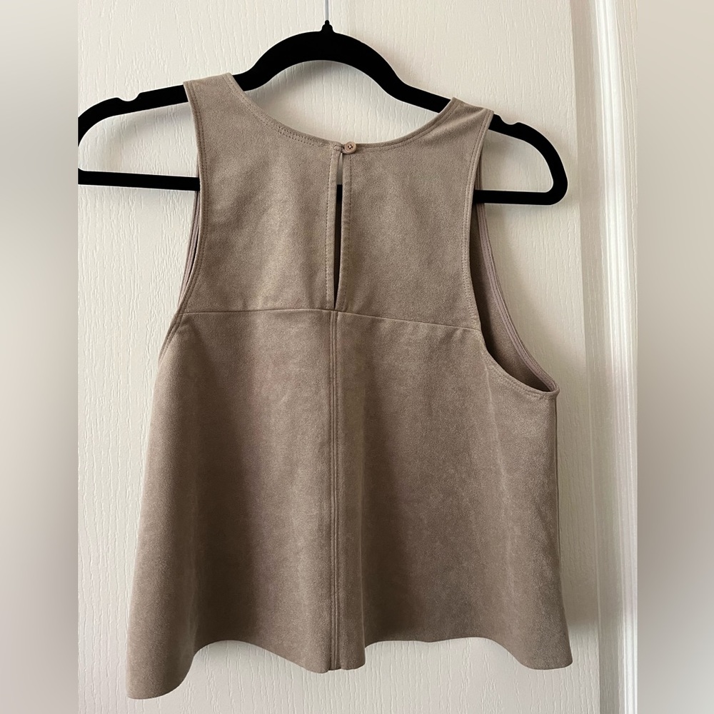 Wilfred Faux Suede Sleeveless Top - Picture 3 of 4